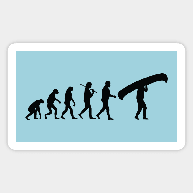 Evolution of a Canoeist Sticker by EliseDesigns